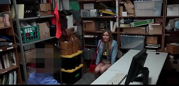  Blonde Troublemaker Teen Fucked by Detective